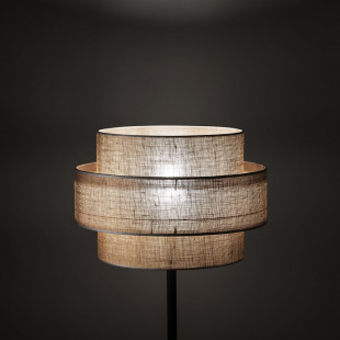 Lampa podłogowa boho Calisto | Juta/Czarny | TK Lighting