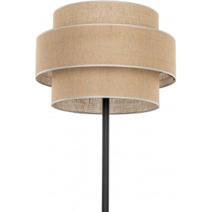 Lampa podłogowa boho Calisto | Juta/Czarny | TK Lighting