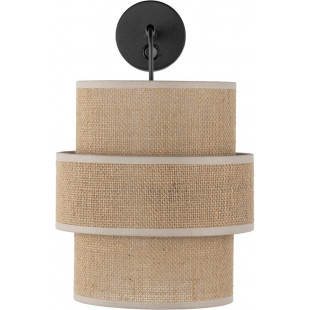 Kinkiet Boho Calisto Juta/Czarny TK Lighting - Stylowe Oświetlenie