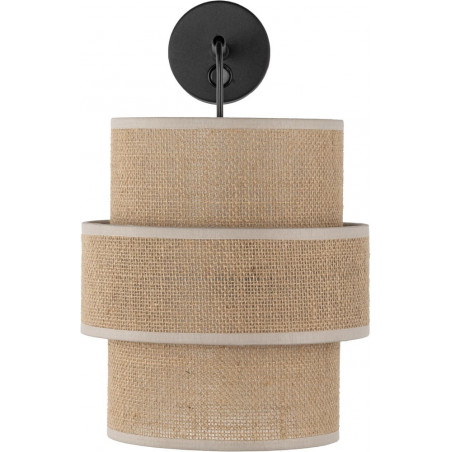 Kinkiet Boho Calisto Juta/Czarny TK Lighting - Stylowe Oświetlenie