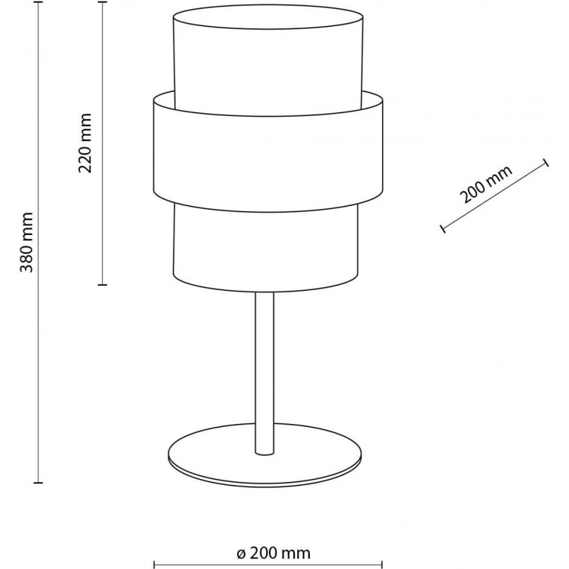 Lampa stołowa Calisto Black | TK Lighting - Elegancki design