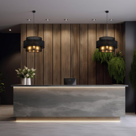 Lampa wisząca Calisto Black III | TK Lighting - Elegancki design