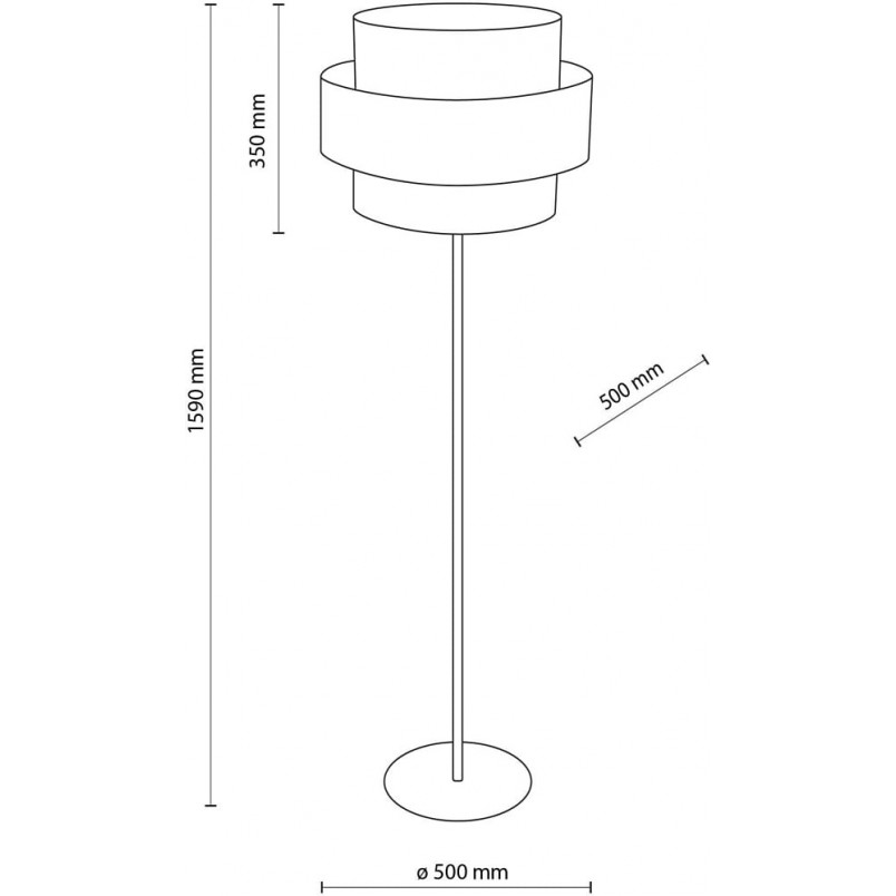 Lampa podłogowa Calisto Black | TK Lighting - Elegancki design