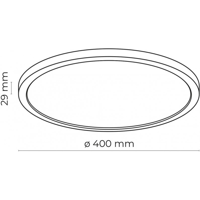 Plafon LED do łazienki Aqua 36W biały | TK Lighting