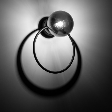 Kinkiet szklany Anabelle TK Lighting | Grafit, Lustro