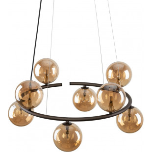 Lampa wisząca Anabelle VIII | Szklane kule, bursztyn | TK Lighting