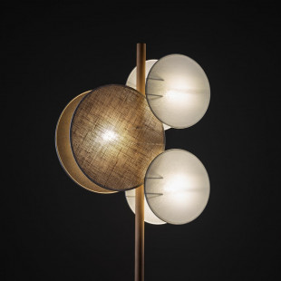 Lampa podłogowa boho Pulse | Juta/Biały | TK Lighting