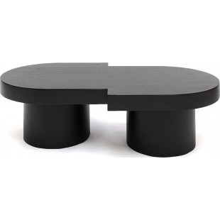 Stolik drewniany japandi Object100 80x50cm czarny NG Design