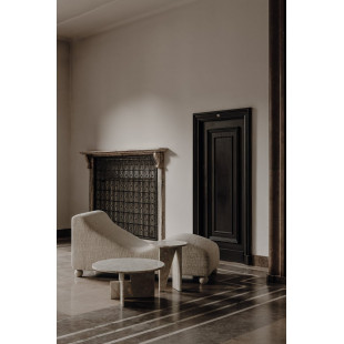 Szezlong designerski Object099 | Biało-beżowy | NG Design