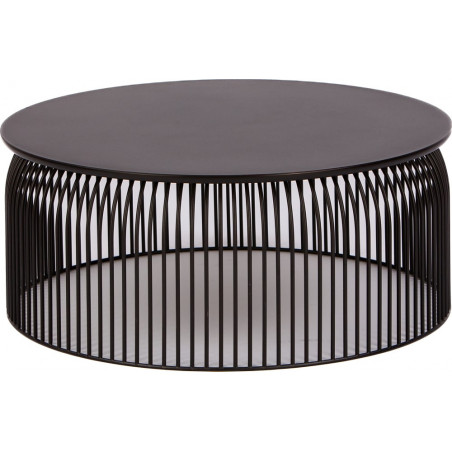 Stolik okrągły Dru 70cm czarny Nordifra - Elegancki design