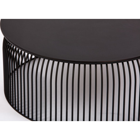 Stolik okrągły Dru 70cm czarny Nordifra - Elegancki design