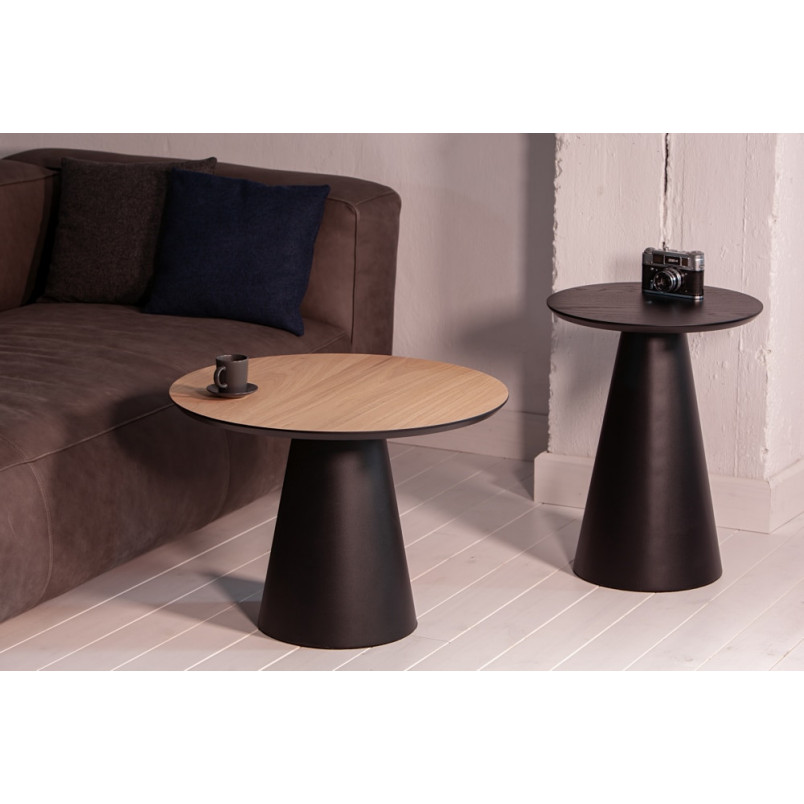 Stolik boczny Nordifra Cone | Dąb Czarny, 43cm | Sklep
