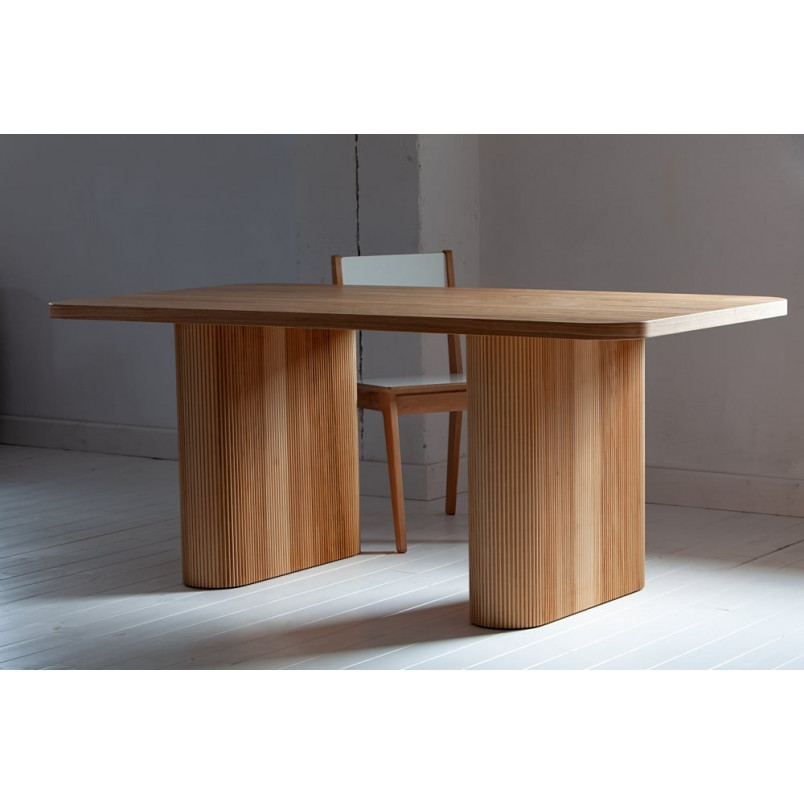 Stół Nordifra Pelare 220x100cm - Fornirowany dąb | Elegancki design