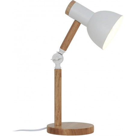 Lampa drewniana Balbo biała - ZumaLine | Oświetlenie
