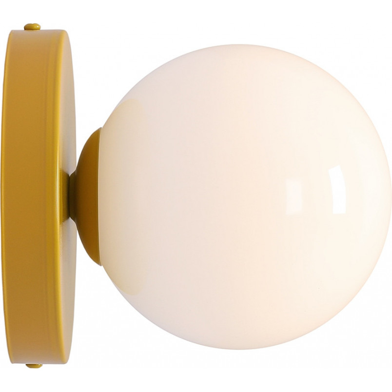 Kinkiet szklany Aldex Ball Colours II - Biały/Musztardowy | Kup teraz!
