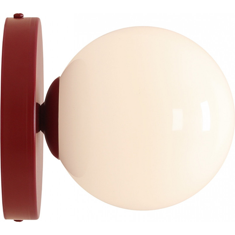 Kinkiet szklany Aldex Ball Colours II - Biały/Czerwony | Retro