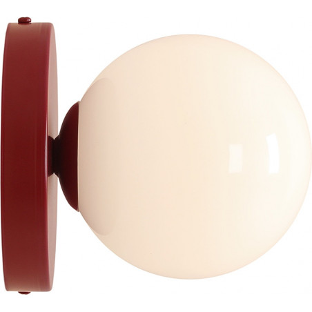 Kinkiet szklany Aldex Ball Colours II - Biały/Czerwony | Retro