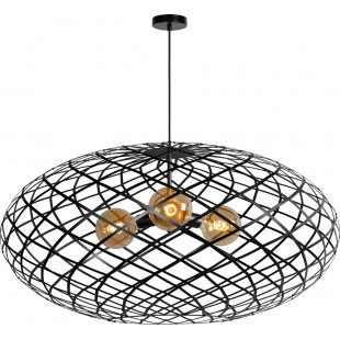 Lampa Wisząca Wolfram Czarna | Lucide - Loftowa Elegancja