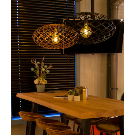 Lampa Wisząca Wolfram Czarna | Lucide - Loftowa Elegancja