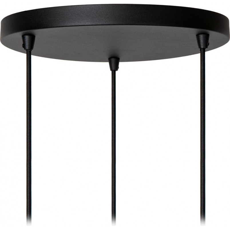 Lampa Wisząca Rosas 3pkt Czarna/Złoto Lucide | Loftowa