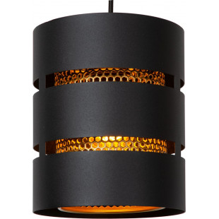 Lampa Wisząca Rosas 3pkt Czarna/Złoto Lucide | Loftowa
