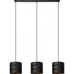 Lampa Wisząca Rosas | 3 punkty, Czarny/Złoto | Lucide