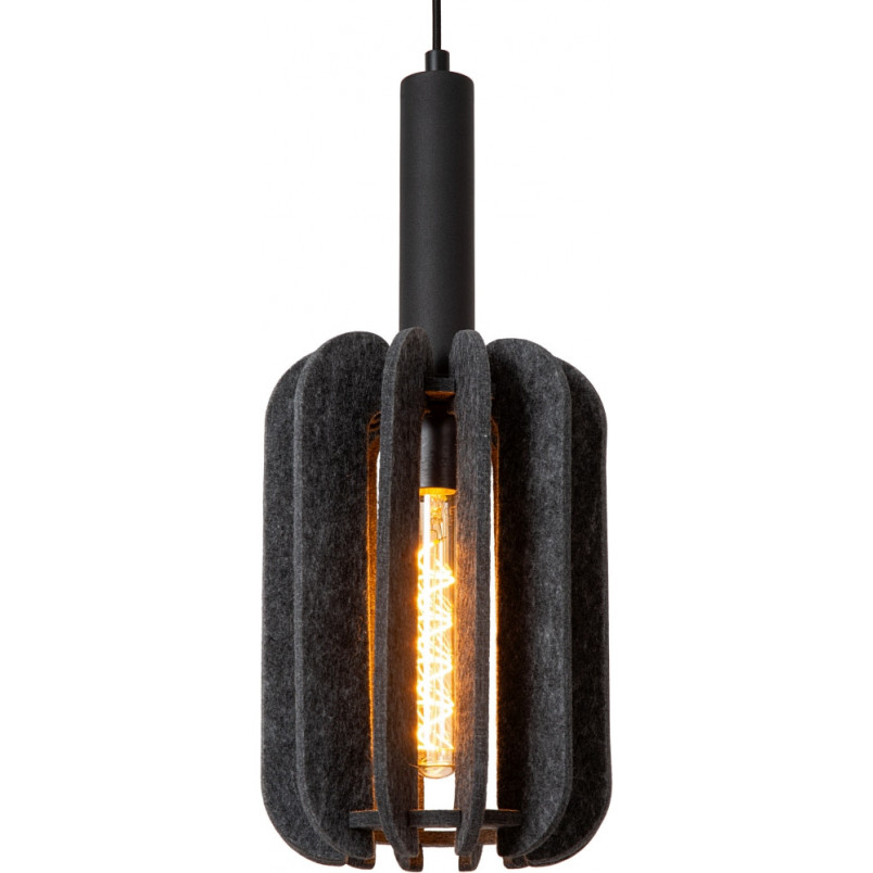 Lampa wisząca filcowa 3 punktowa Rafał szara | Lucide