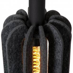 Lampa wisząca filcowa Rafal szara | Lucide - Loftowa elegancja