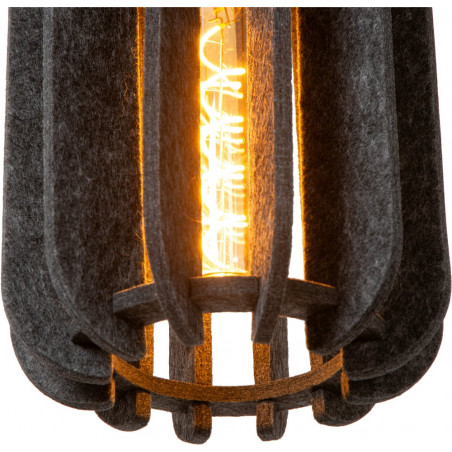 Lampa wisząca filcowa Rafal szara | Lucide - Loftowa elegancja