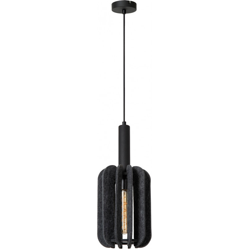 Lampa wisząca filcowa Rafal szara | Lucide - Loftowa elegancja