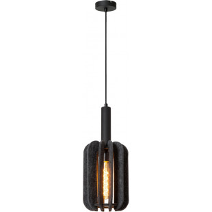 Lampa wisząca filcowa Rafal szara | Lucide - Loftowa elegancja