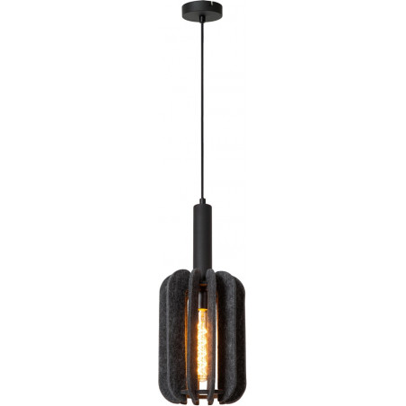 Lampa wisząca filcowa Rafal szara | Lucide - Loftowa elegancja