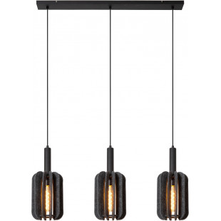 Lampa Wisząca Rafal - 3 punkty, Szara, Filc Lucide | Kup Teraz