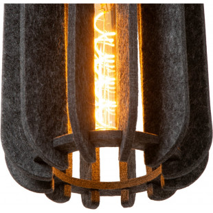 Lampa Wisząca Rafal - 3 punkty, Szara, Filc Lucide | Kup Teraz