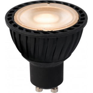 Żarówka LED GU10 czarna Lucide | 5W, ciepłe światło
