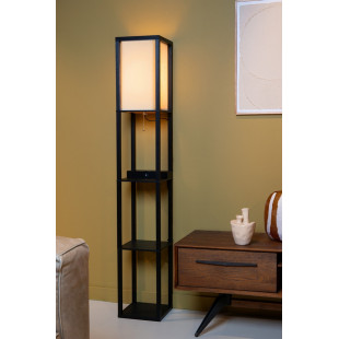 Lampa podłogowa Menno | Lucide | Kremowa z ładowarką