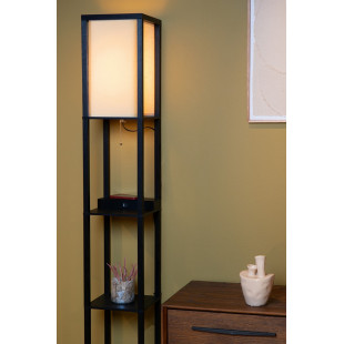 Lampa podłogowa Menno | Lucide | Kremowa z ładowarką