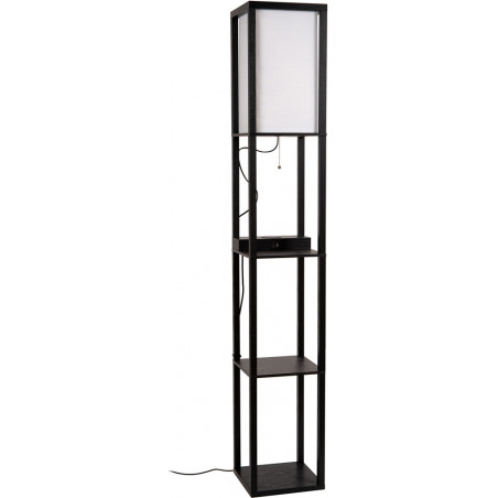 Lampa podłogowa Menno | Lucide | Kremowa z ładowarką