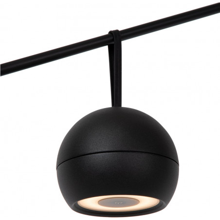Lampa zewnętrzna LED Lucide Lunex - Nowoczesny kinkiet czarny