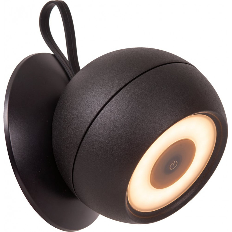 Lampa zewnętrzna LED Lucide Lunex - Nowoczesny kinkiet czarny