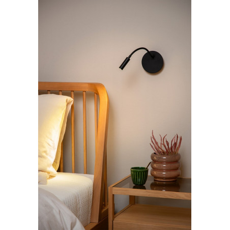 Kinkiet LED Lucide Jolijn Long - Czarny, USB - Kup Teraz!