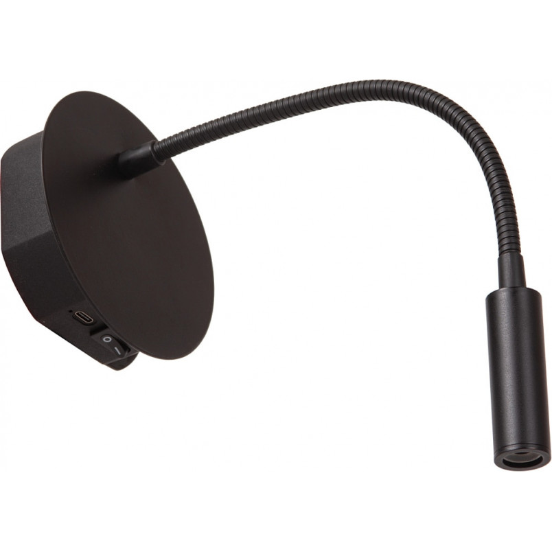 Kinkiet LED Lucide Jolijn Long - Czarny, USB - Kup Teraz!
