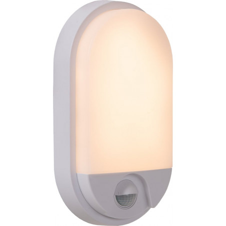 Kinkiet LED z czujnikiem ruchu | Lucide HUPS IR Oval - Biały