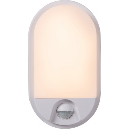 Kinkiet LED z czujnikiem ruchu | Lucide HUPS IR Oval - Biały