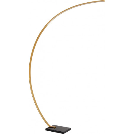 Lampa łukowa Curve LED | Mosiądz, Marmur | Lucide