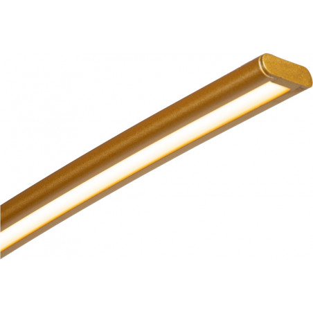 Lampa łukowa Curve LED | Mosiądz, Marmur | Lucide
