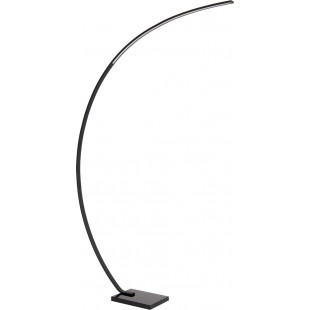 Lampa łukowa Curve LED czarny / marmur do salonu, sypialni czy gabinetu