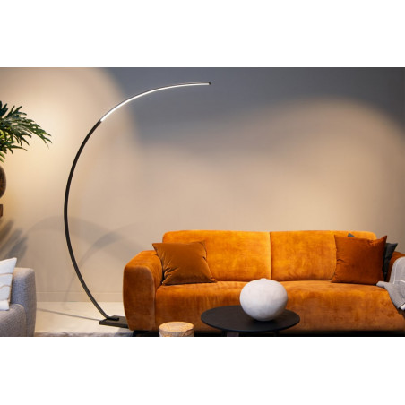 Lampa łukowa Curve LED czarny/marmur | Lucide - Nowoczesne oświetlenie