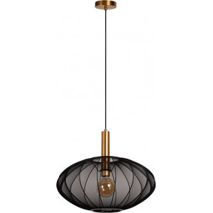 Lampa wisząca Corina | Czarna z złotem | Lucide