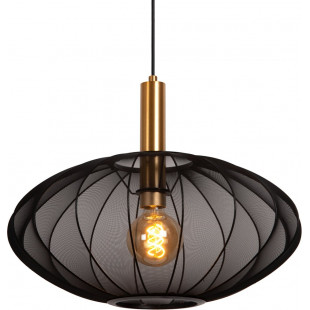 Lampa wisząca Corina | Czarna z złotem | Lucide